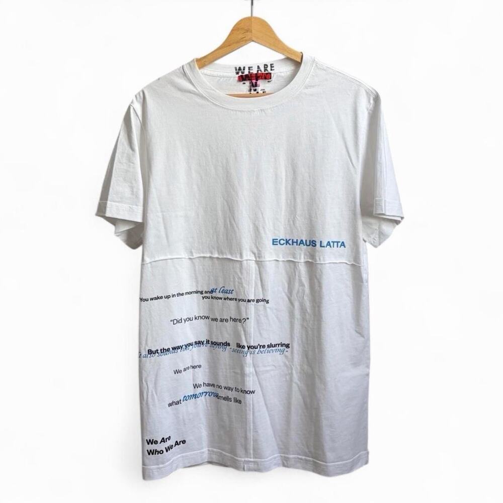 Eckhaus Latta We Are Who We Are HBO Mens M Movie Designer Cut & Sew Graphic Tee